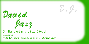 david jasz business card